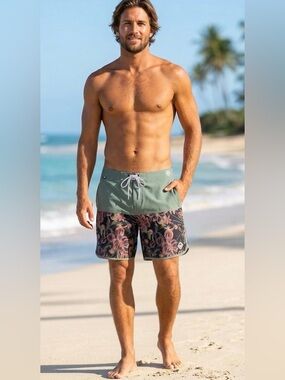 NWT!! Picture Organic  Andy 17" Beach Board Shorts Swim Shorts Size 38